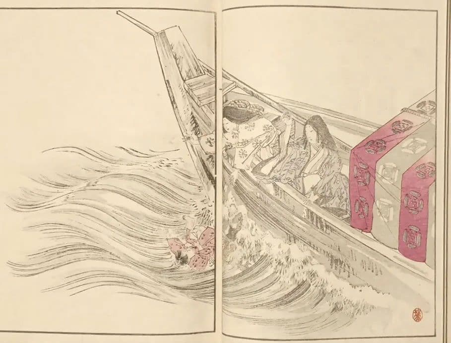 版画本日本歴史画報第ニ號（多色刷り木版画本)編輯者松本楓湖大倉書店