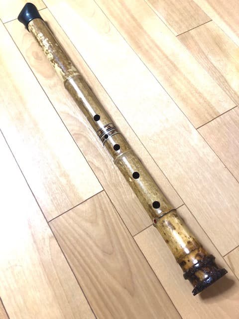 値下げ❗️「一城」銘 極上 尺八 ９寸  ７孔
