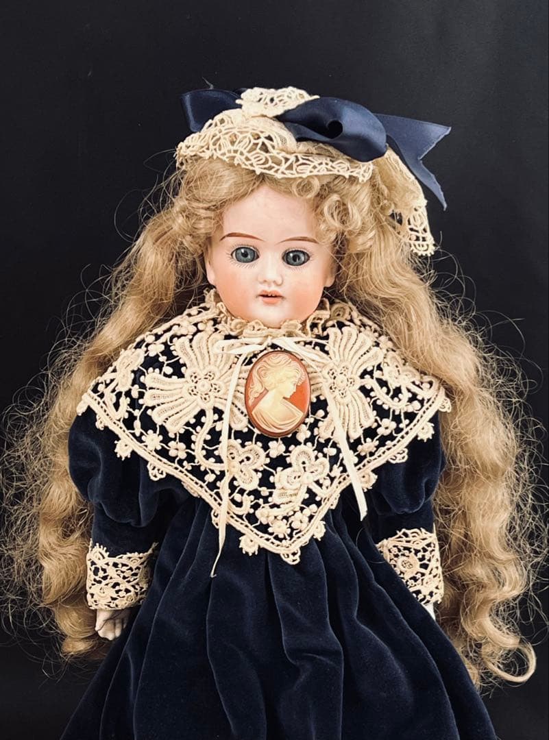 Germany刻印 44㎝ アンティークビスクドール ロングヘア 難あり - メルカリ