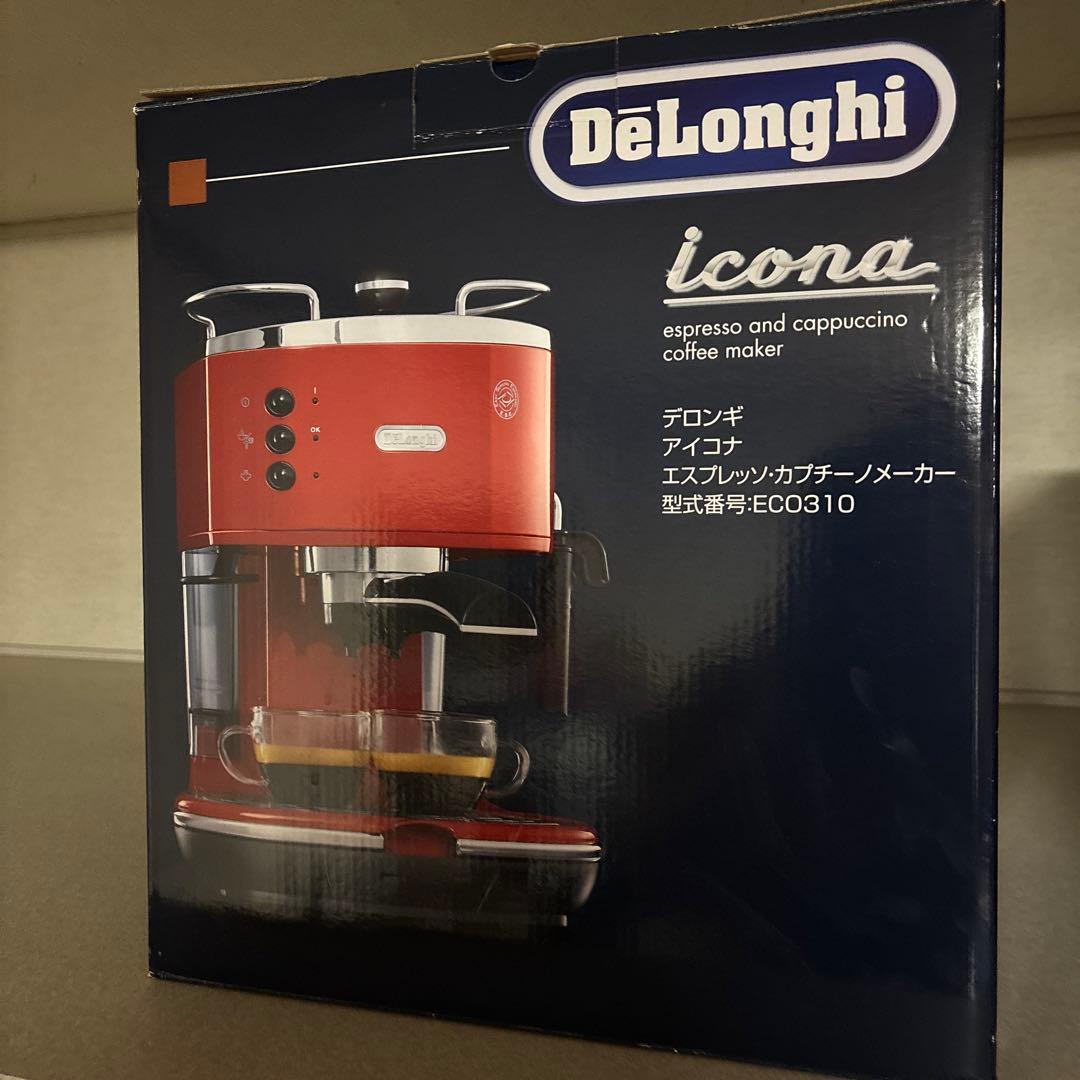 デロンギ エスプレッソ・カプチーノメーカー ECO310R アイコナレッド