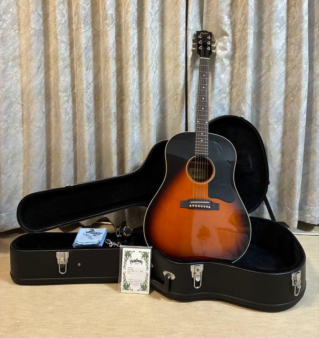 RIDER RJアコースティックギター ハードケース・クロマチックチューナー付き