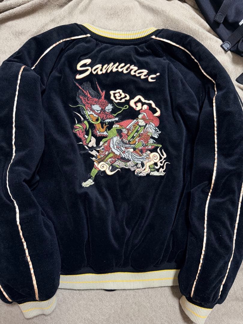 美品 サムライ 別珍 DRAGON 虎 日本限定 スカジャン vintage