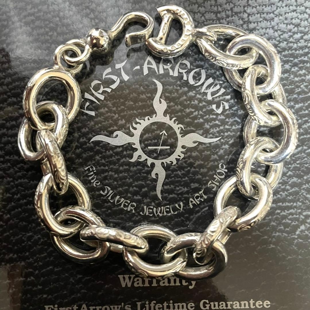 廃盤　超レア　ファーストアローズ　極太　唐草　チェーン　ブレスレット　唯一無二