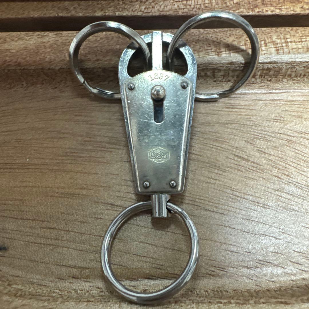 T&GO 925シルバー バレットキーリング キーホルダー キーリング シルバー925 2way ネックレス【LEPUS