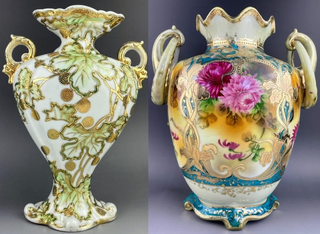 【専用２点セット】オールドニッポン SNB 花瓶・オールドニッポン 菊紋花瓶