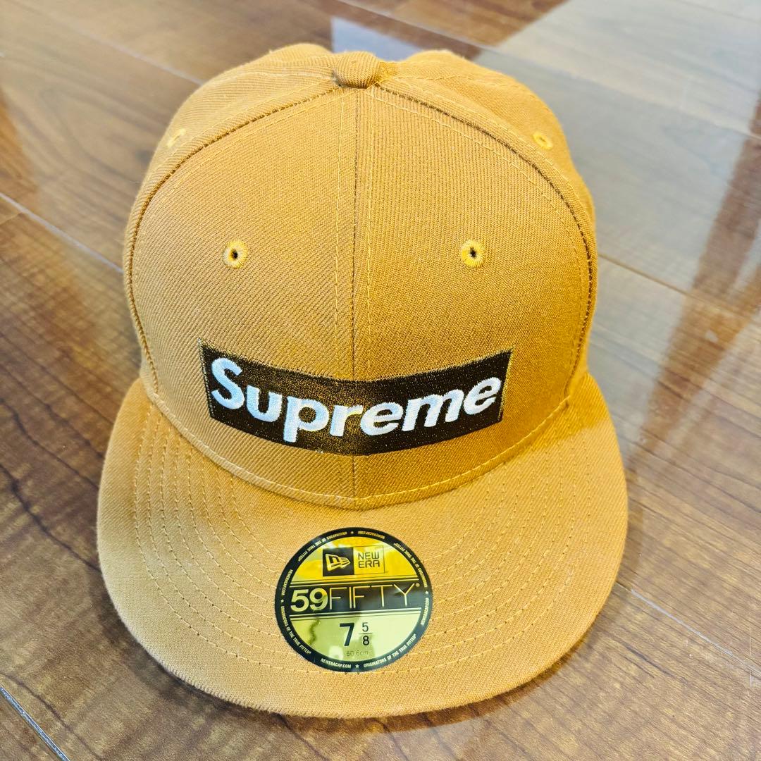 7 5/8　Supreme Money Box Logo New Era 茶 DSC_0352_57ba1d9b-cf9b-45ac-