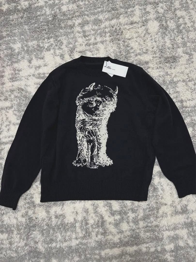 サイズ3 sacai 25aw かいじゅうたちのいるところ ニット ブラック