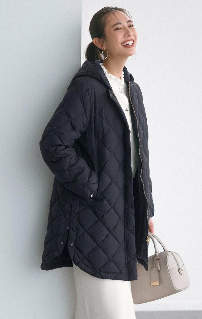 TAION×UNFILO 2WAY キルティングダウン ネイビー S