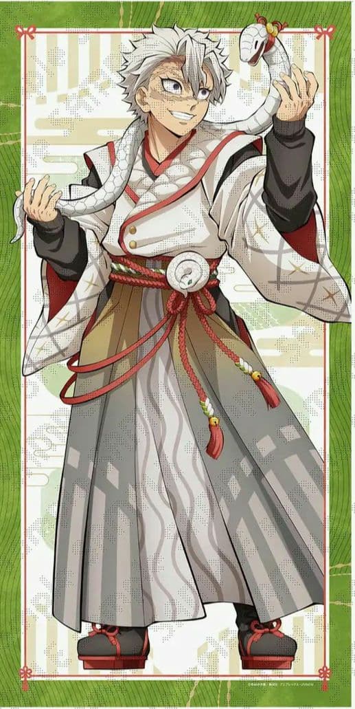 鬼滅の刃 タペストリー 不死川実弥 巳年 等身大絵巻 等身大タペストリー