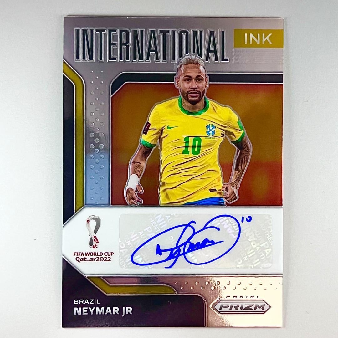 【限定直筆サイン!】ネイマール ワールドカップ ブラジル代表 パリ Panini ネイマール直筆サイン入りブラジル代表2022ホームユニフォーム特製