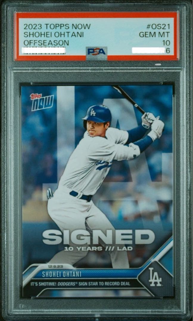 2023 Topps Now 大谷翔平 ドジャース契約記念カード - メルカリ