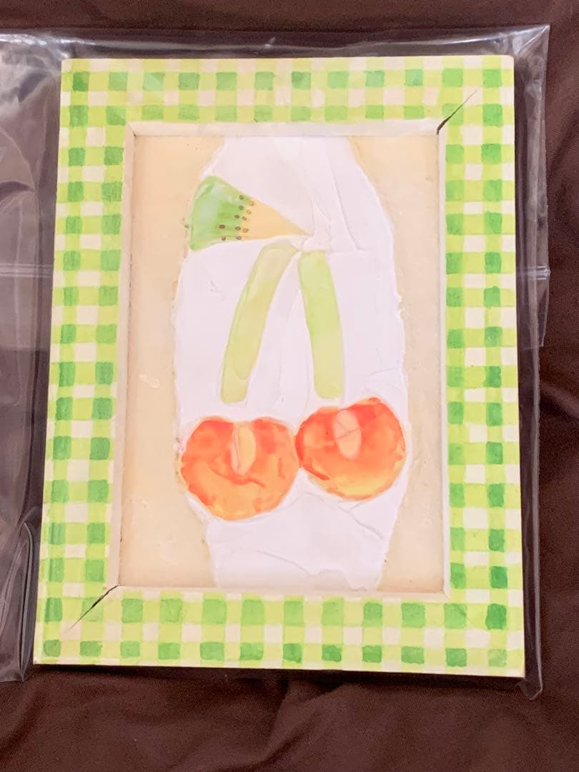 原画 サイン入り タカハシナツミ 萌え断 フルーツサンド さくらんぼ