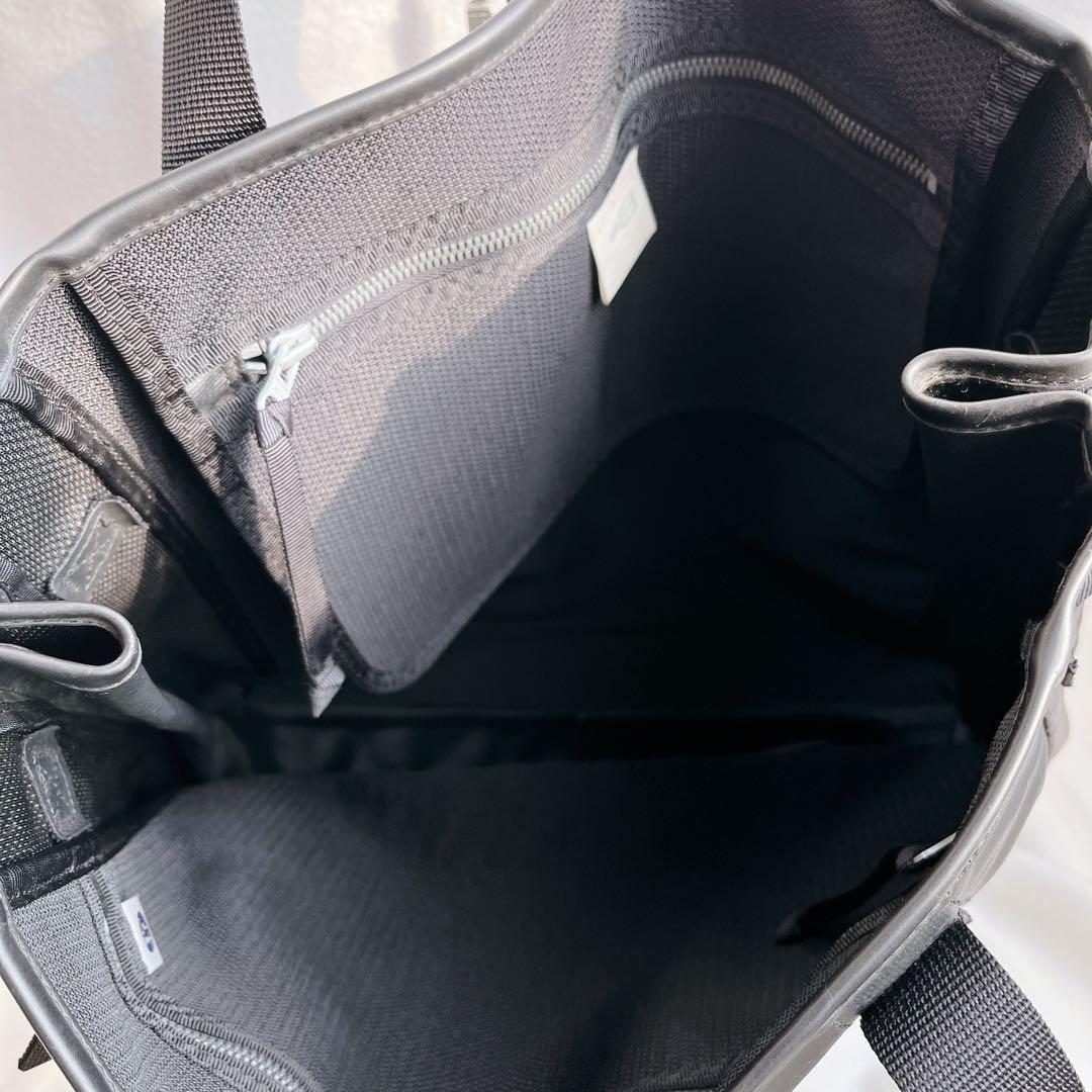 ラゲッジレーベル 青 トートバッグ 黒 大容量 肩掛け拡張機能A4ニュー