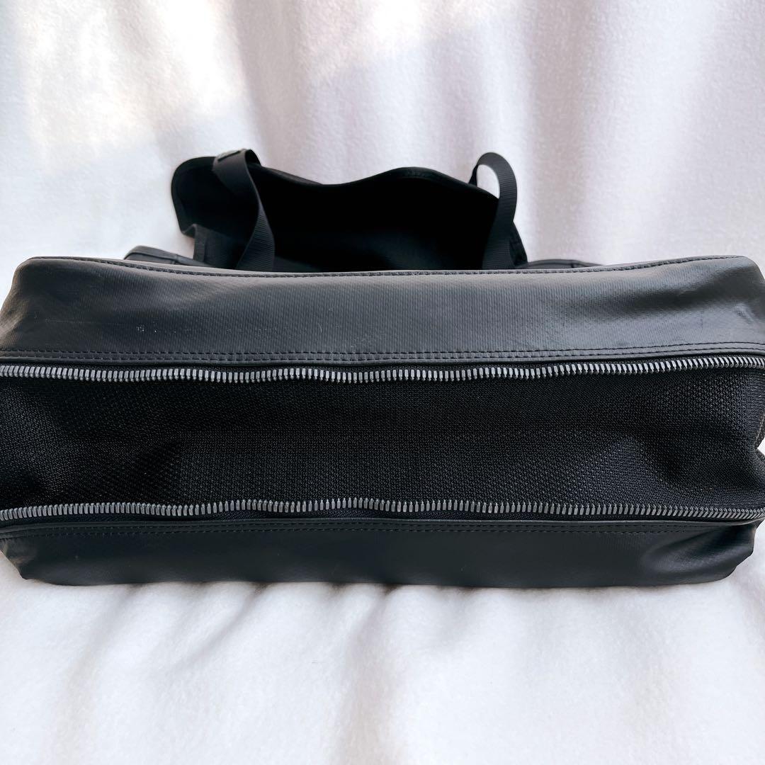 ラゲッジレーベル 青 トートバッグ 黒 大容量 肩掛け拡張機能A4ニュー