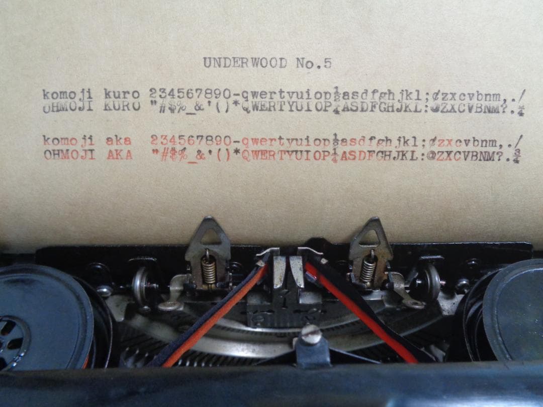 実働品 UNDERWOOD No.5 シカゴタイプライター 1930年製 - メルカリ