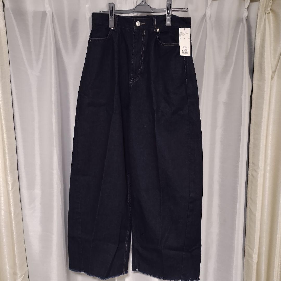 BABYLONE バビロン バレルレッグデニムPT ネイビ - メルカリ