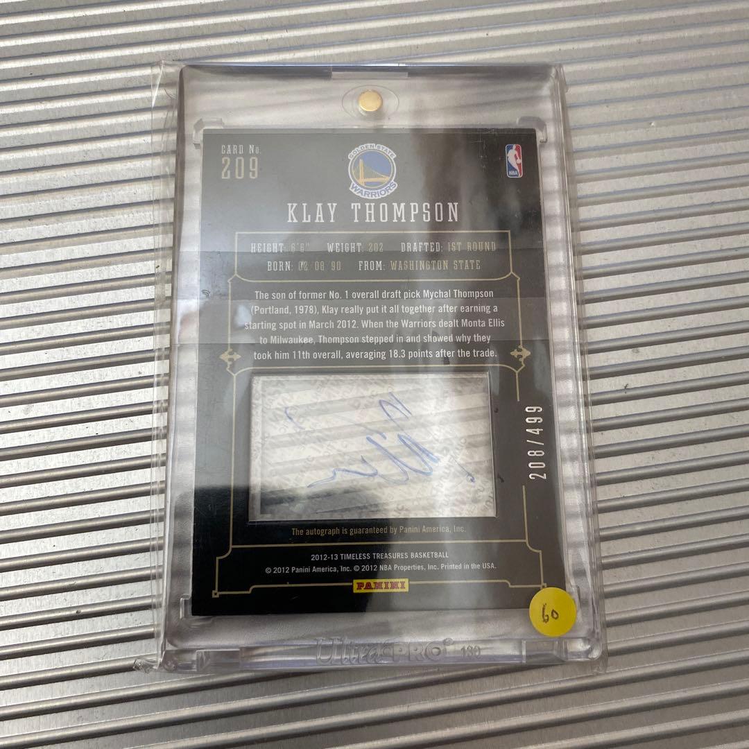 NBAカードクレイトンプソン直筆サイン499枚限定