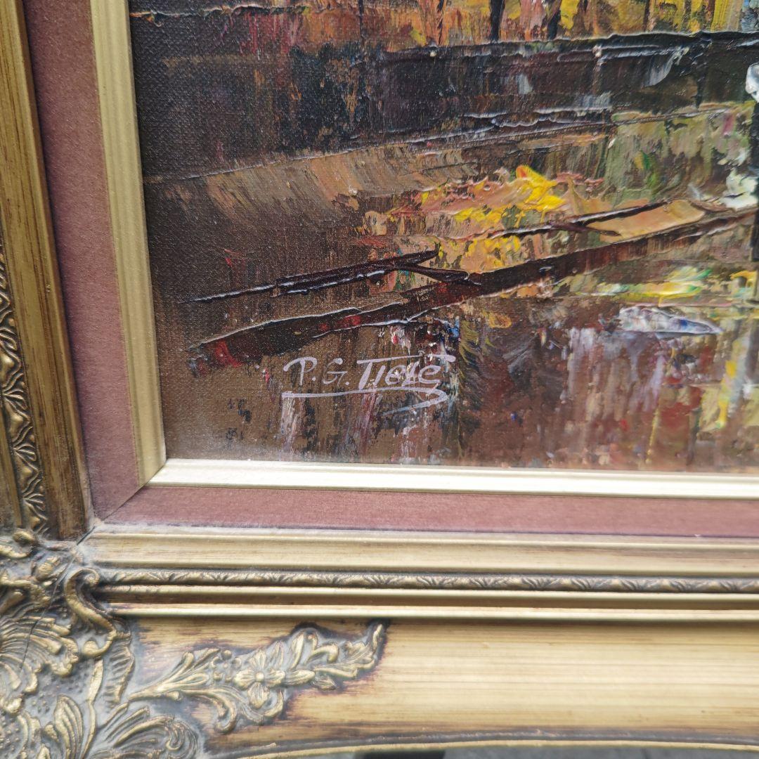 作者不詳 寺院の見えるパリ風景 20号油彩 - メルカリ