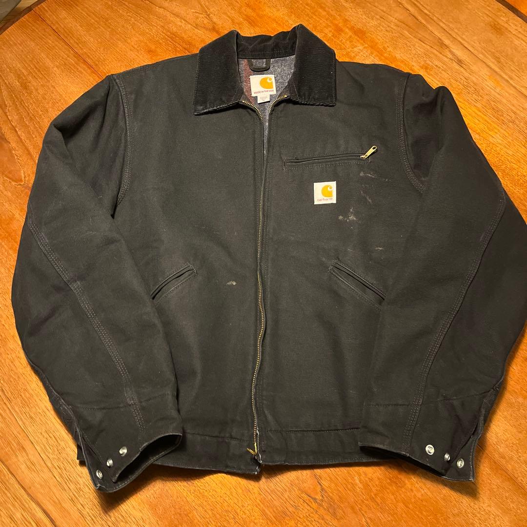 【希少USA製】 状態良好 カーハート ダック ストリート ジャケット 黒