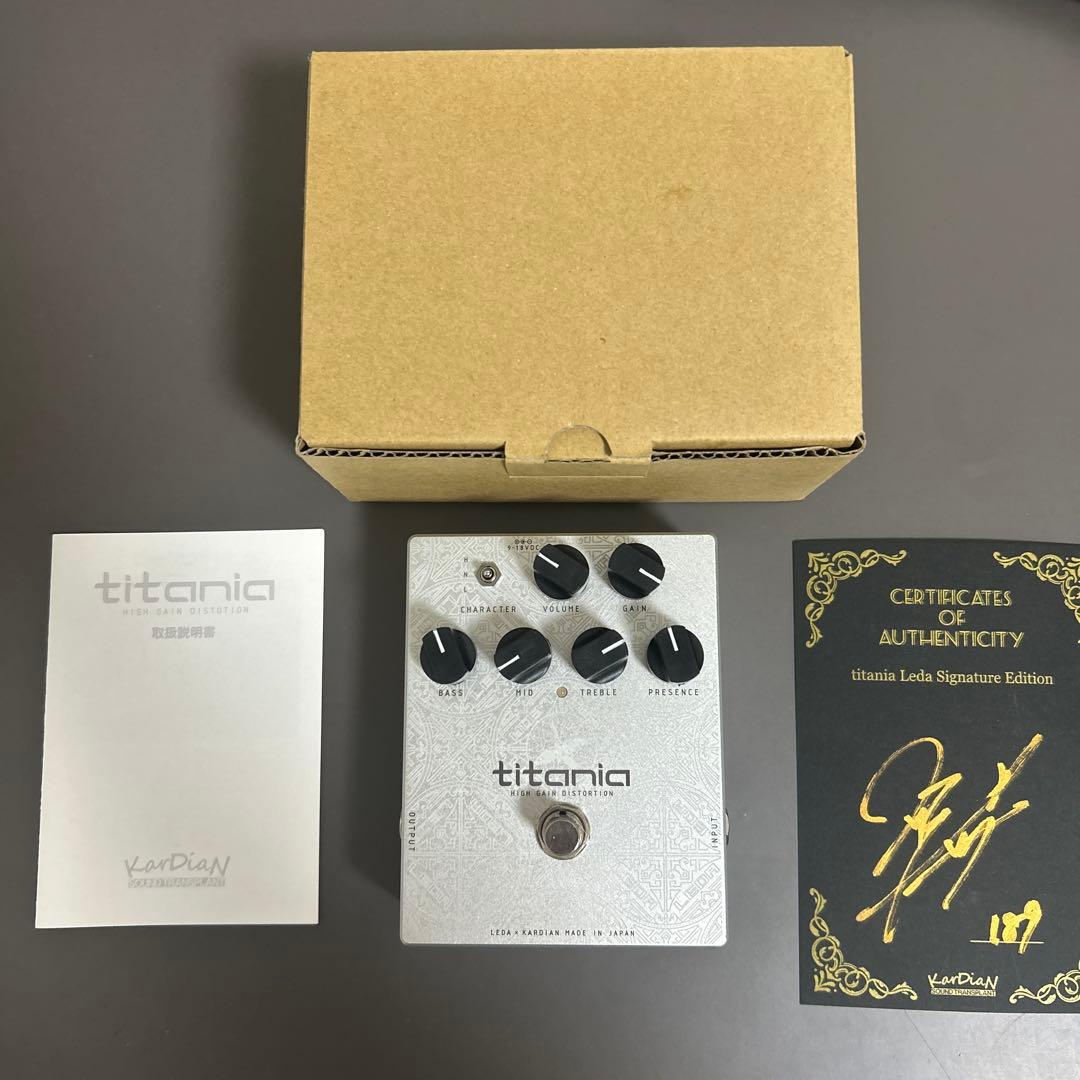 titania KARDIAN エフェクター　カージアン　Leda サイン付