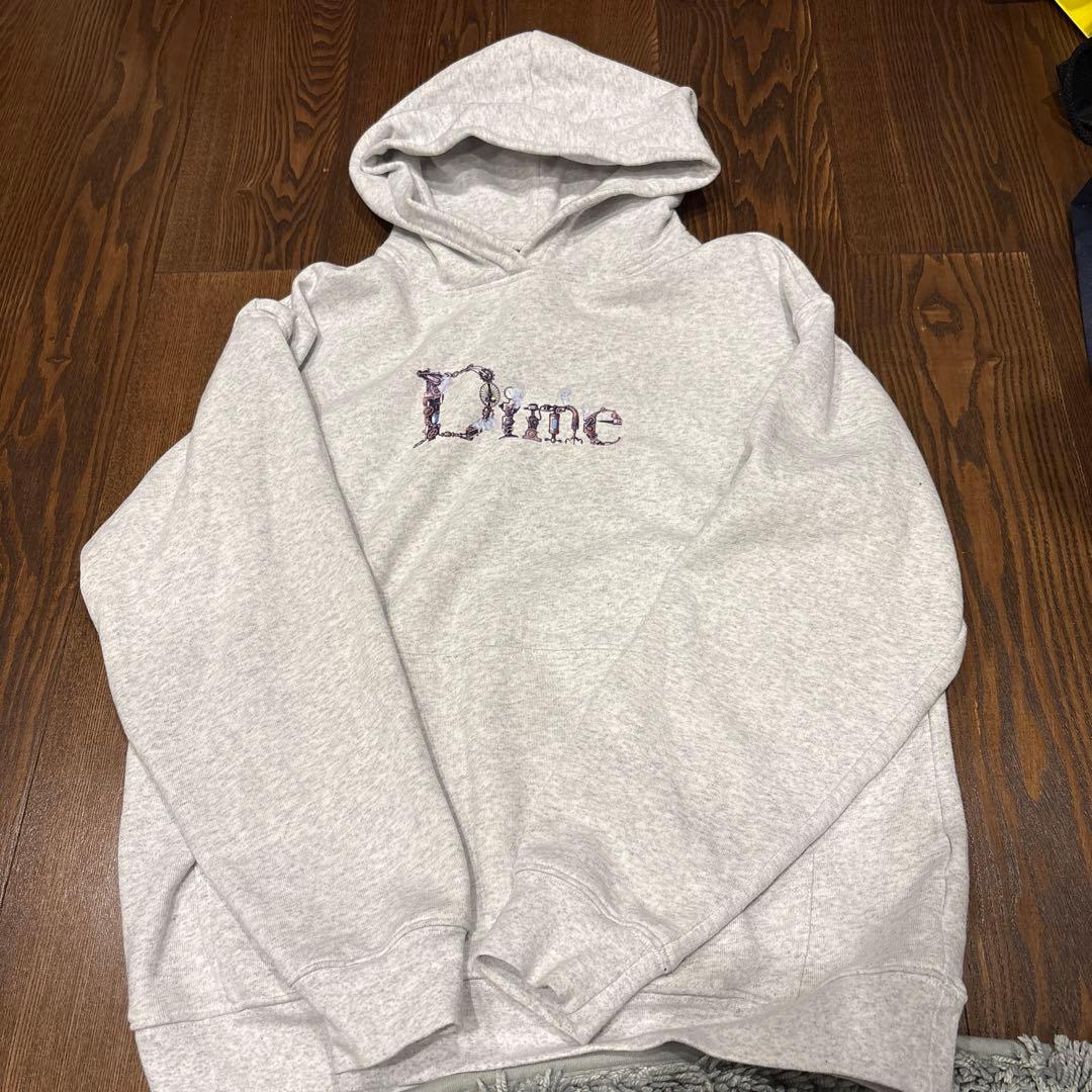 美品　Dime グレー パーカー Mサイズ