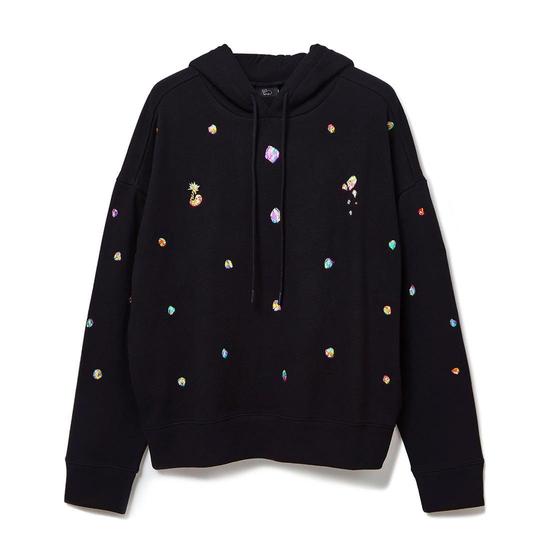 米津玄師　変身　宝石パーカー　黒　Lサイズ