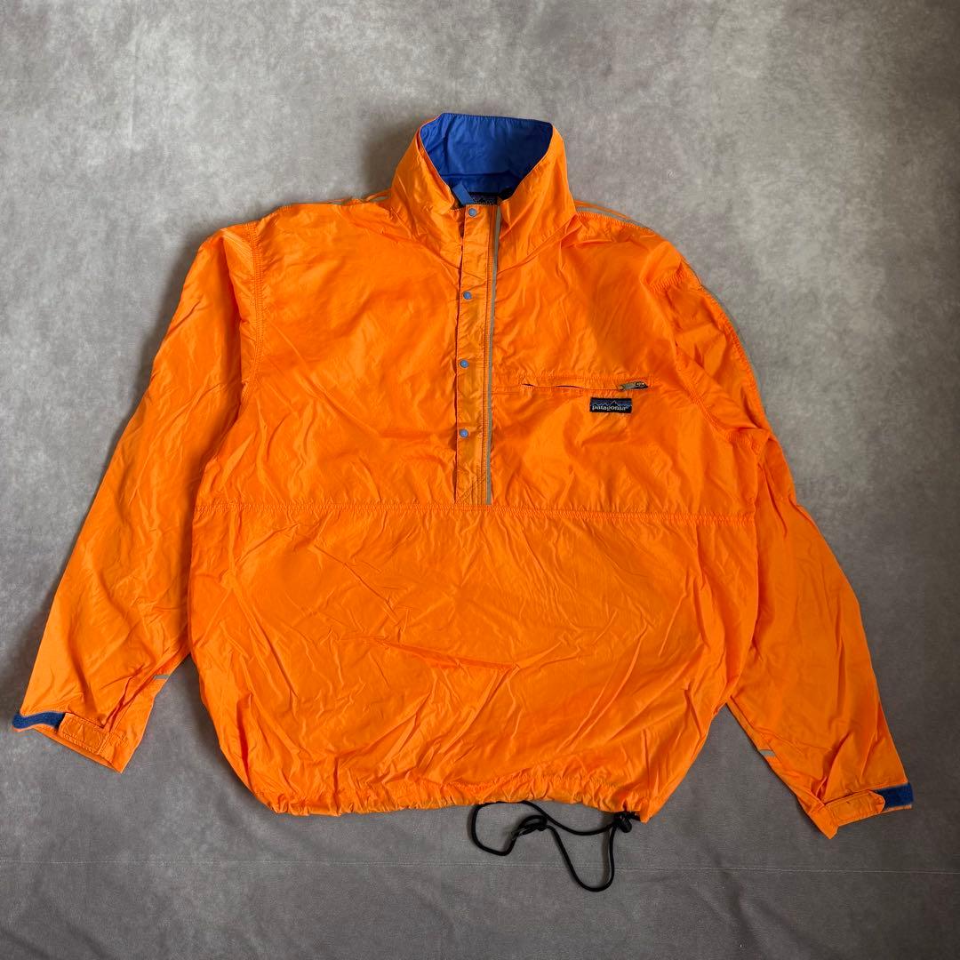 90s パタゴニア アノラックジャケット 台湾製 オレンジ L