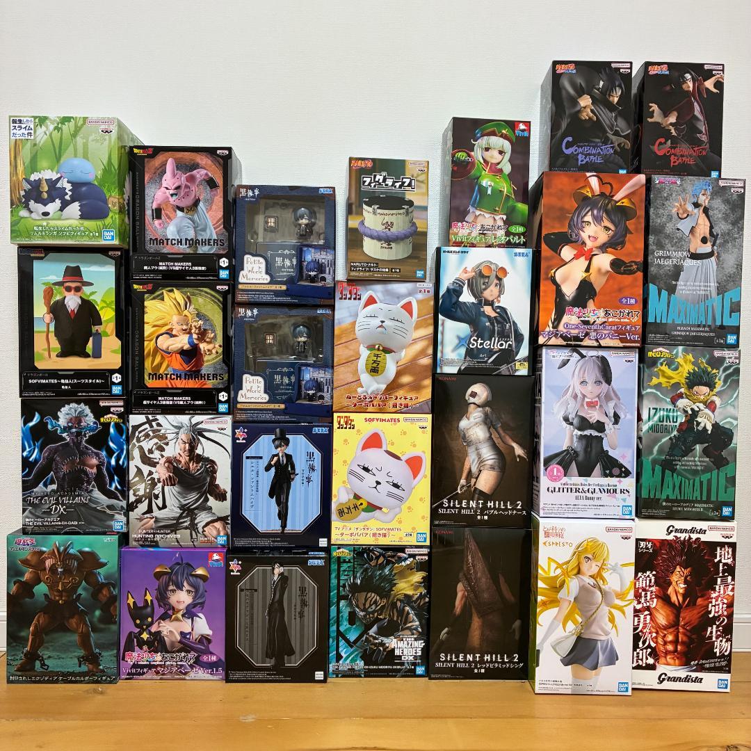 プライズフィギュアまとめ売り、ナルト、ドラゴンボール、ヒロアカ、ダンダダン他 フィギュア まとめ売り ドラゴンボール ゴジータ ダンダダン オカルン