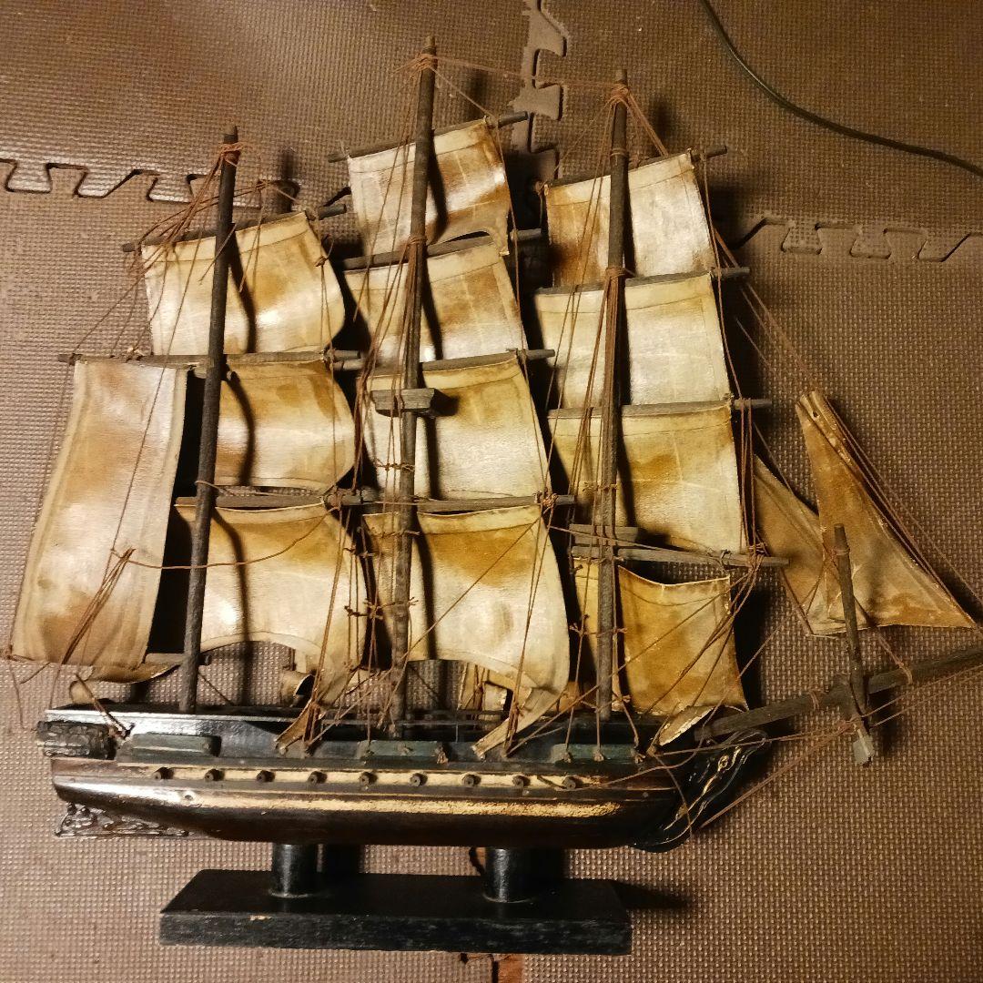 アメリカ軍艦の 船 置物 レトロ傷汚れあり - メルカリ