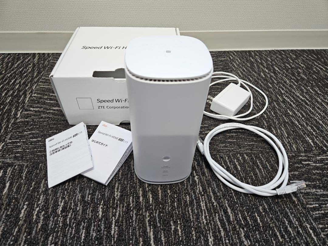 【美品】Speed Wi-Fi  5G L13 ホワイト ホームルーター