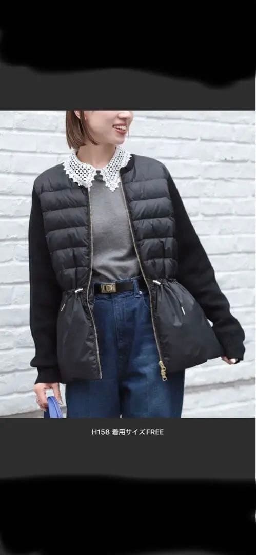 ほぼ新品NOLLEY'S【TAION/タイオン】別注ニットコンビダウンジャケット