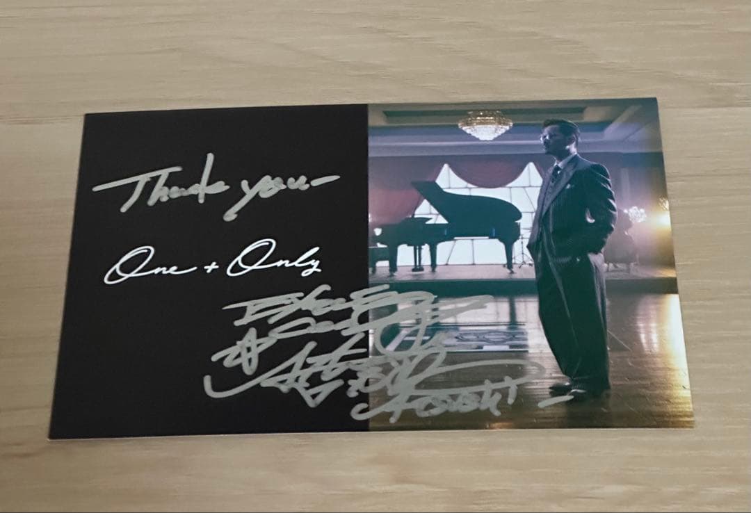 EXILE ATSUSHI 直筆サイン ポストカード ONE&ONLY 非売品