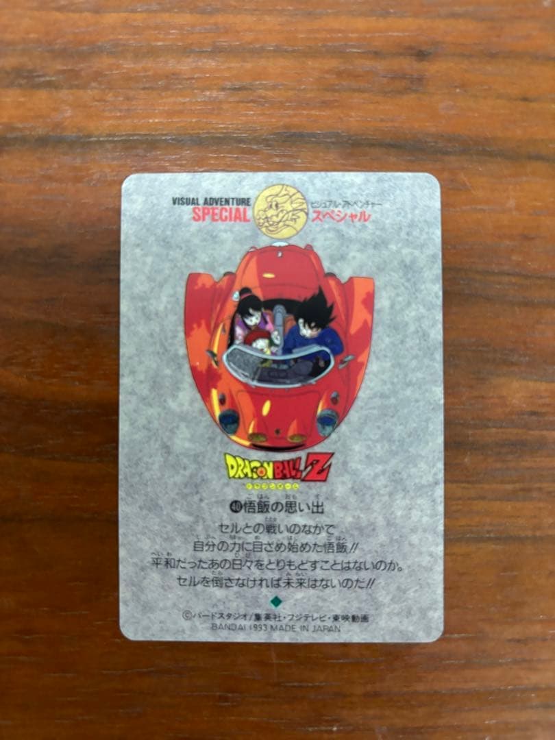 ドラゴンボールZ ビジュアルアドベンチャーカード40悟飯の思い出ケース付き