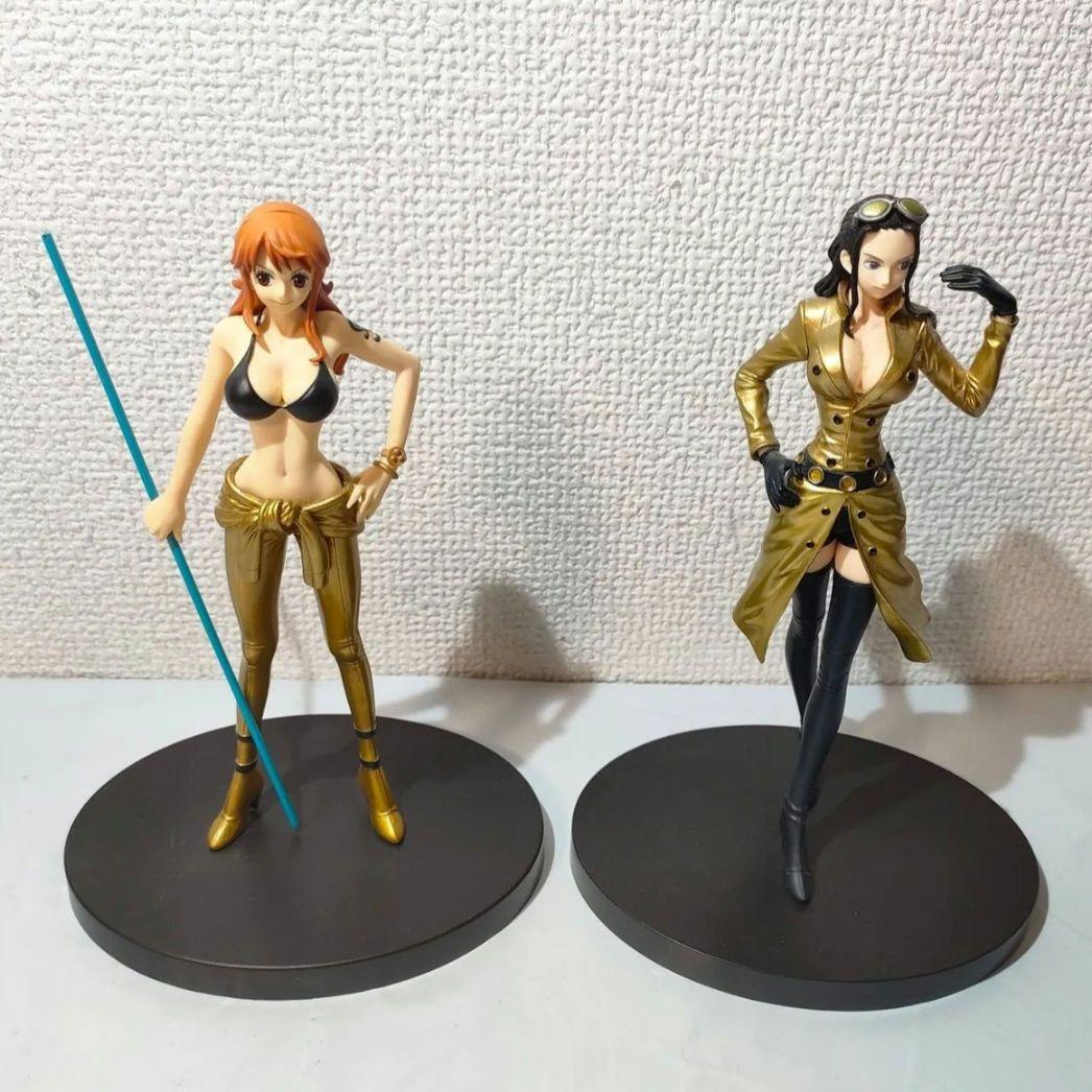 ☆　当選品　ゴールド　グラメン　ワンピースフィギュア　ナミ　ロビン　☆