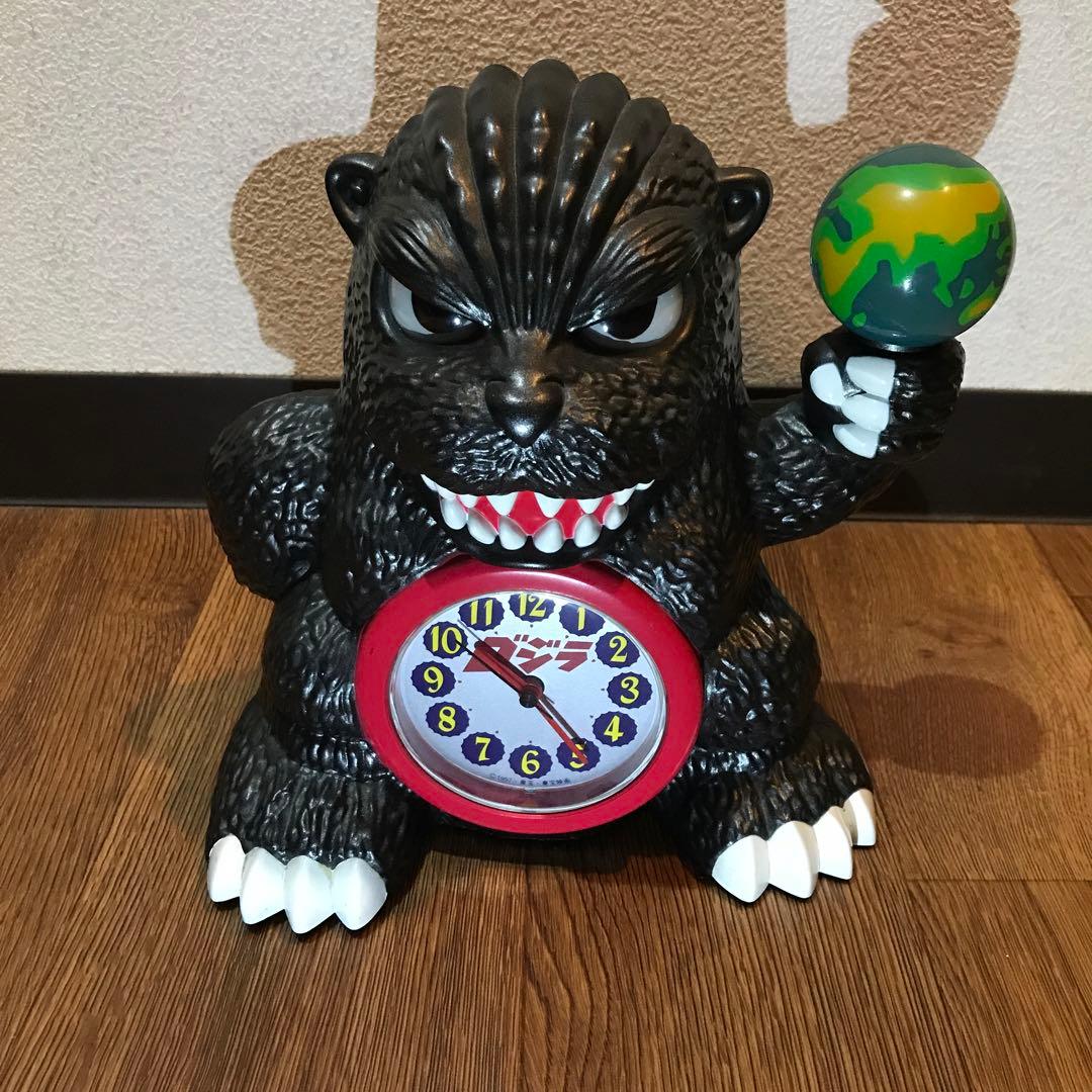 希少 ゴジラGODZILLA 目覚まし時計 動作確認済み 良好 希少 ゴジラGODZILLA 目覚まし時計 動作確認済み 良好