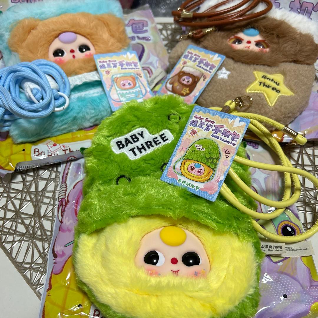 お値下げ☆BABY THREE スマホショルダーポーチ3色セット⑬ - メルカリ