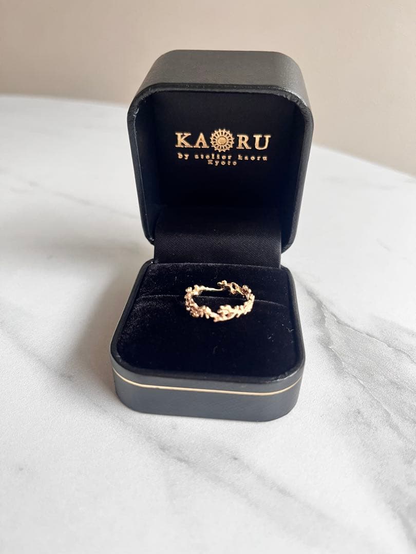 kaoruボタニカルリング9号ピンクゴールドk10