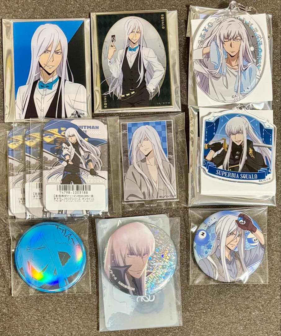 家庭教師ヒットマREBORN！　スクアーロ　缶バッジ　アクキー　アクスタ