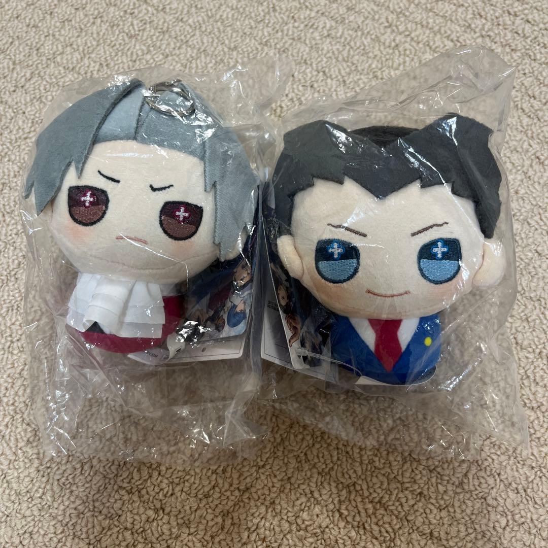 逆転裁判 ぬいぐるみキーチェーン 成歩堂龍一&御剣怜侍 - メルカリ