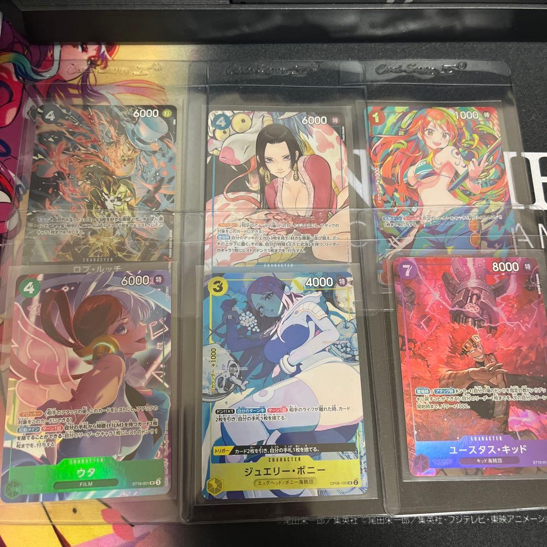 ワンピースカード ストレージボックス プロモ ナミ ハンコック 等 ６枚セット