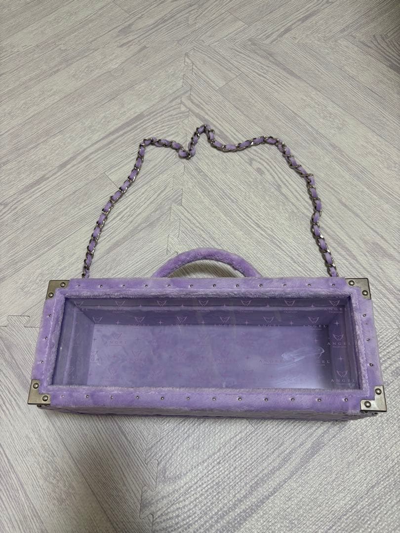 エンジェルシャンパン　空箱　ファーパープル