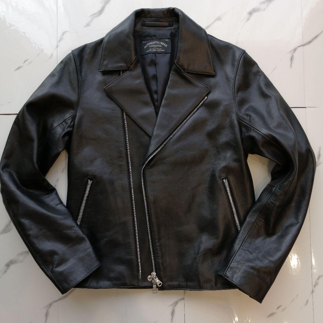 【極美品】UNITED ARROWS 本革ダブルライダースジャケット 牛革 M