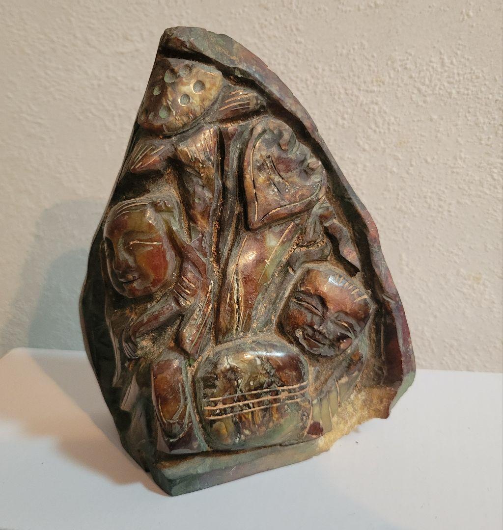 アンティーク　石彫刻 置物