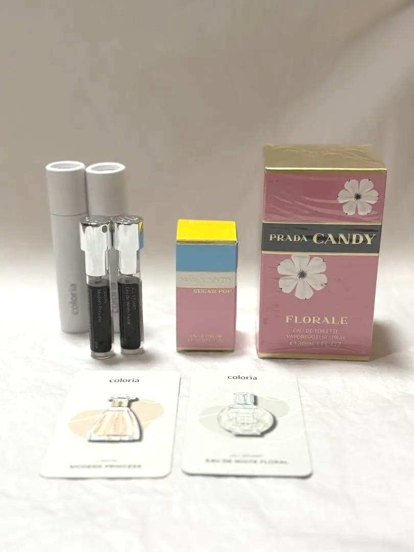 香水セット　Prada Candy Florale &カラリア2本