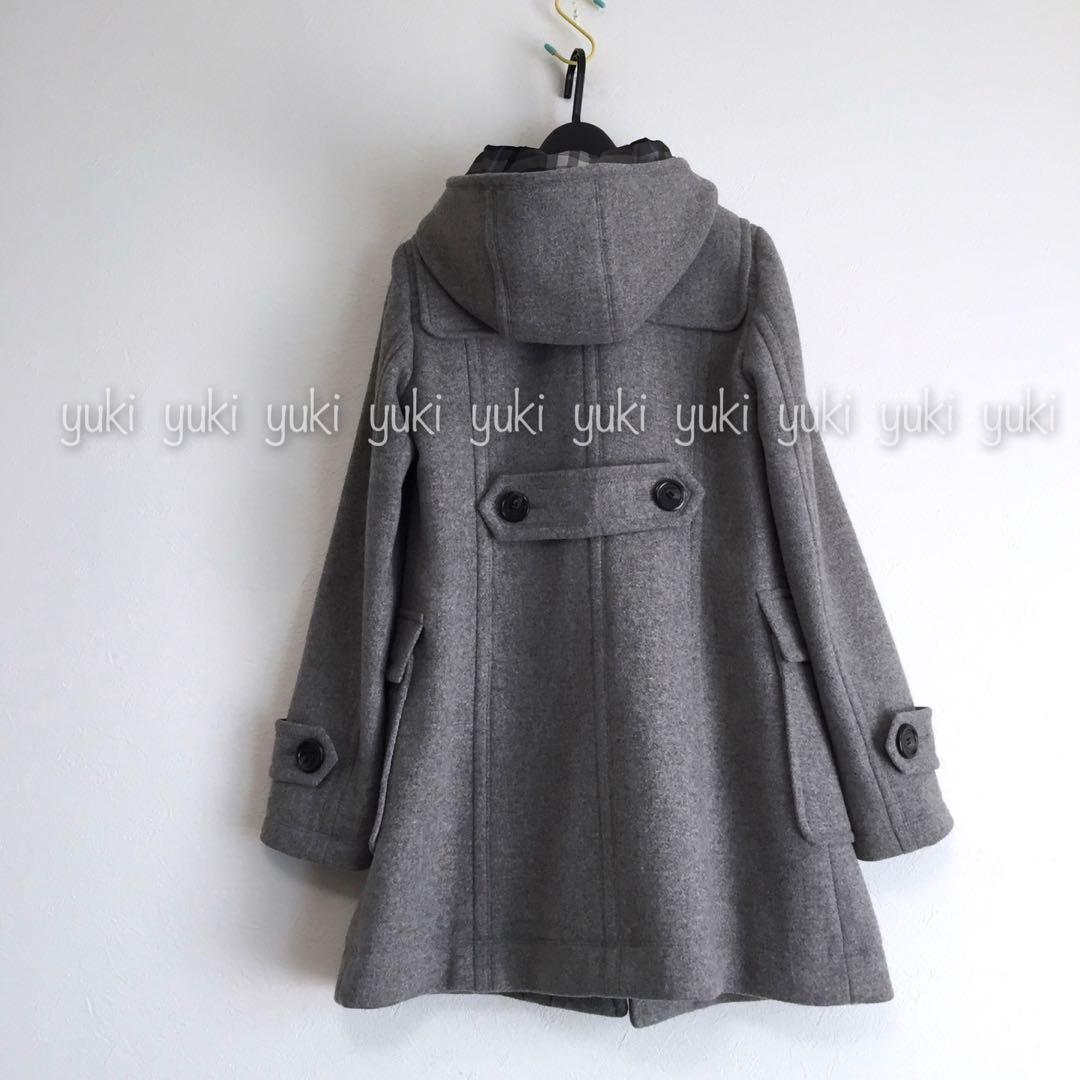 バーバリーブルーレーベル ケーブルニット ダッフル ロングパーカー