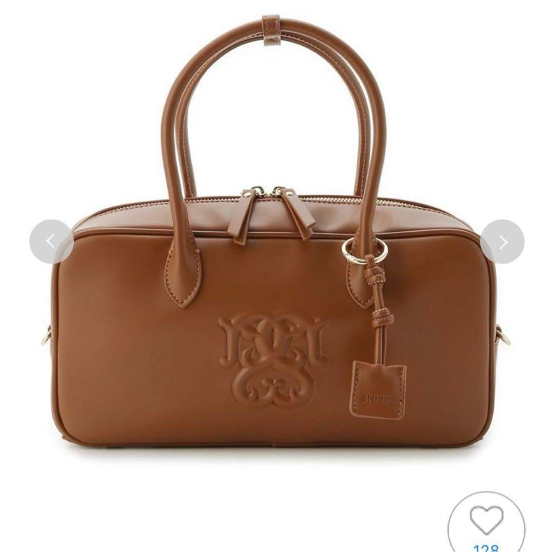 スナイデル　エンボスロゴボストンバッグ