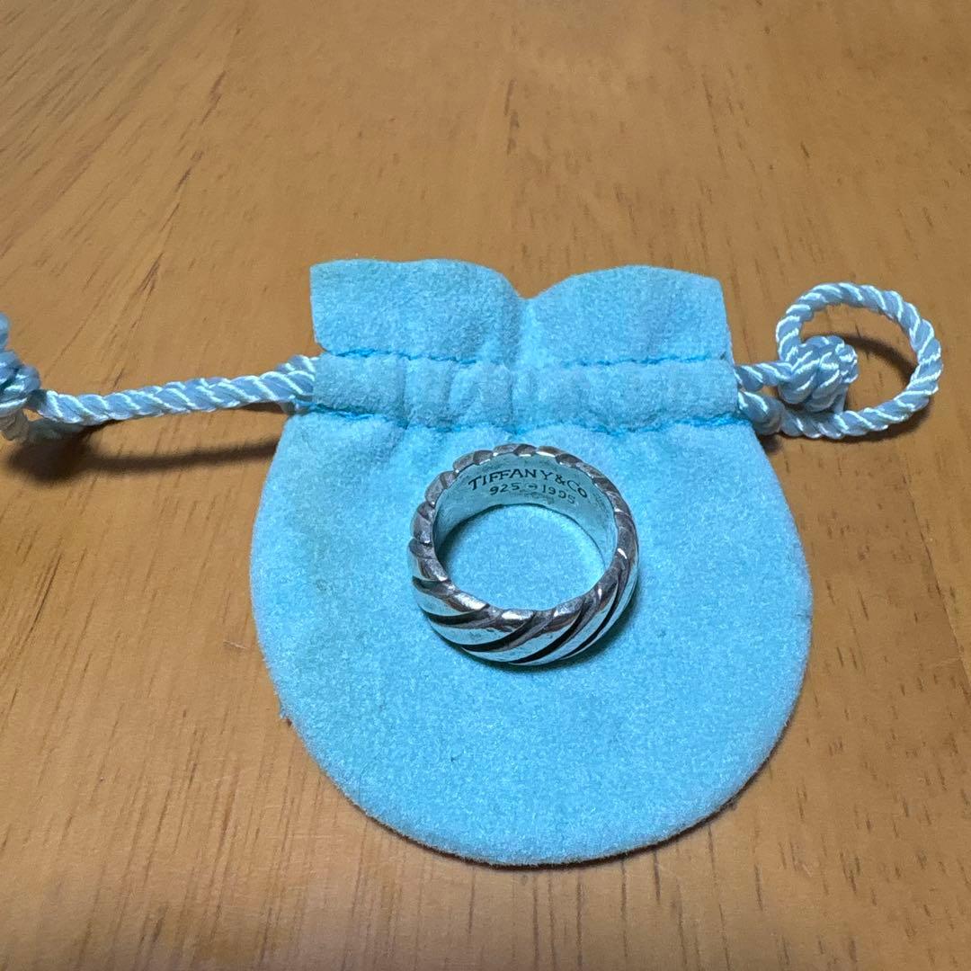 ティファニーリング　シルバー　ツイストトルネード　10号