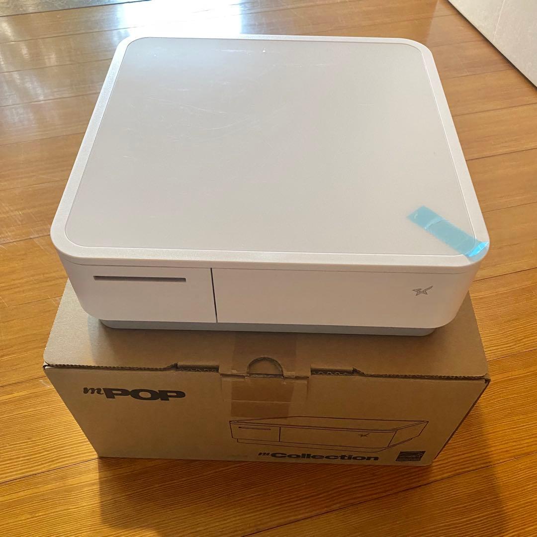mPOP キャッシュドロワ 一体型プリンタ　ホワイト スター精機 美品！