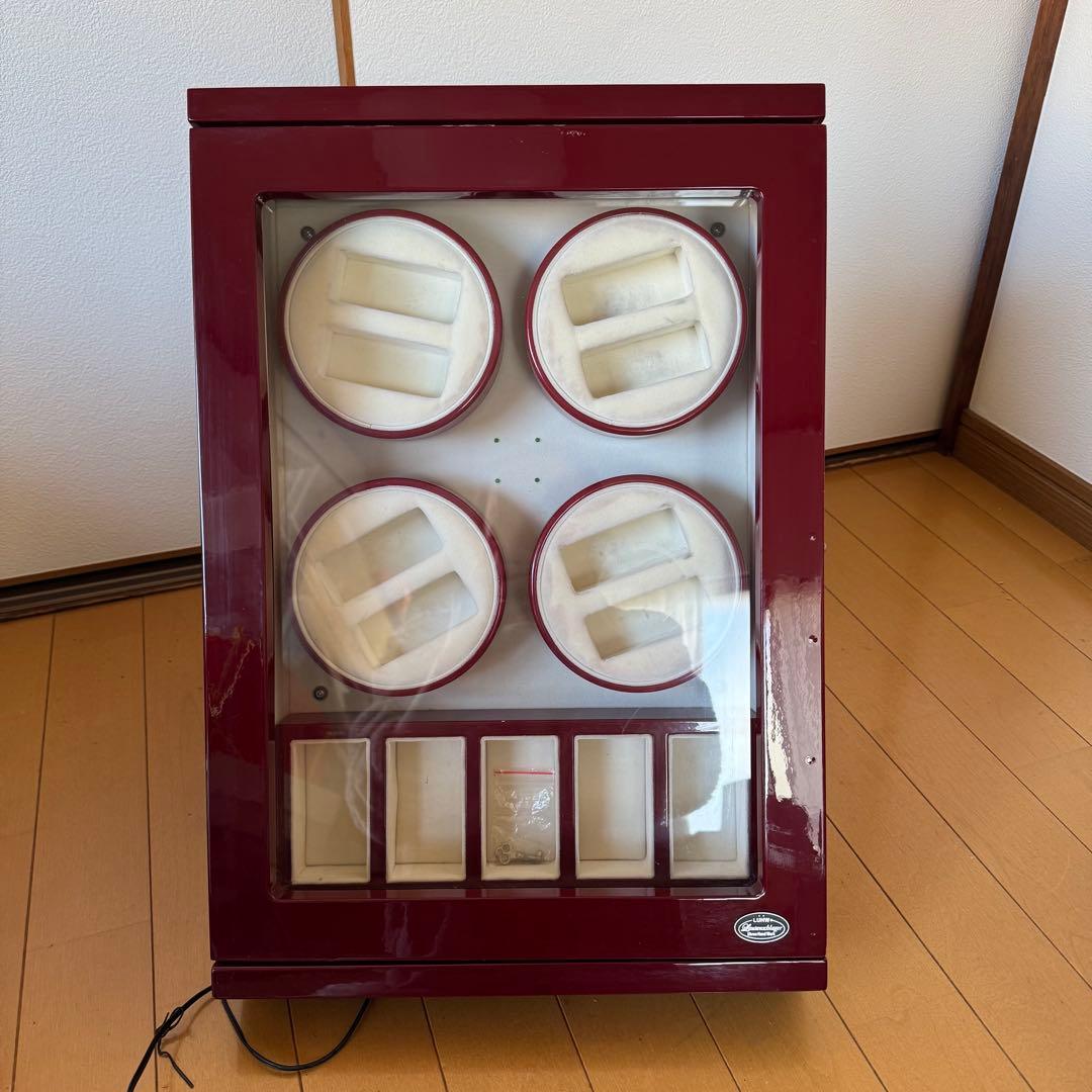 高級 ワインディングマシーン 4本巻き+5本収納 ウォッチワインダー 自動巻き