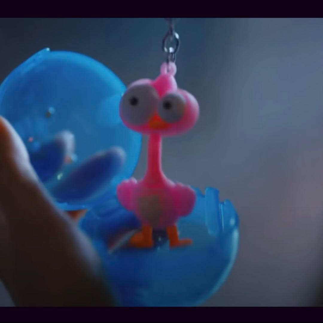 ケセラセラ 2セット カラビナ 鳥キーホルダー 青リンゴ ミセスグリーン